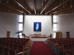 Interiér kostela ve Stykkishólmuru