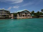 Odjezd lod od naeho hotelu, atol Majuro