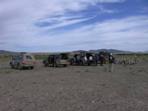 Pjezd na pozorovac msto v pouti, Bor-Udzuur, ajmag Gov-Altaj
