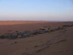 Poutn kemp, psen duny Wahiba Sands, region Sharqiya
