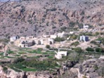 Vesnice v horch, Jebel Akhdar, region Al-Dakhiliyah